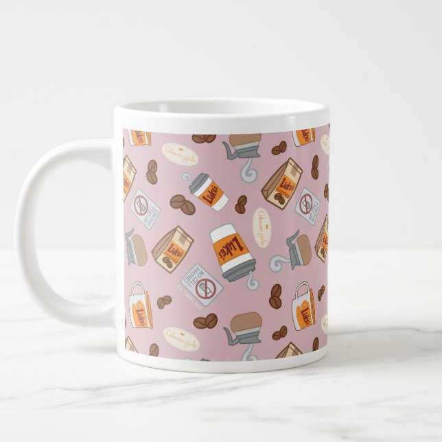 Gilmore Girls | Luke's Middag Coffee Mönster Jumbo Mugg (Vänster)