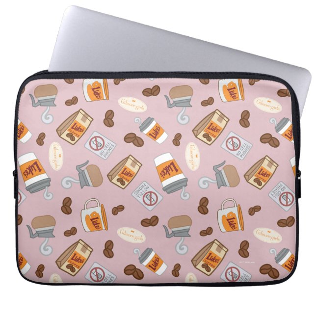 Gilmore Girls | Luke's Middag Coffee Mönster Laptop Fodral (Framsidan)