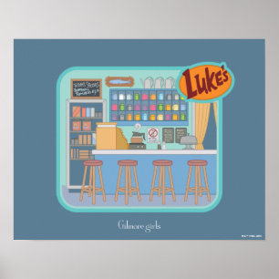 Gilmore Girls Luke's Middag Graphic Poster