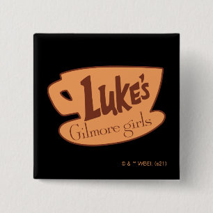 Gilmore Girls Luke's Middag Logotyp Knapp