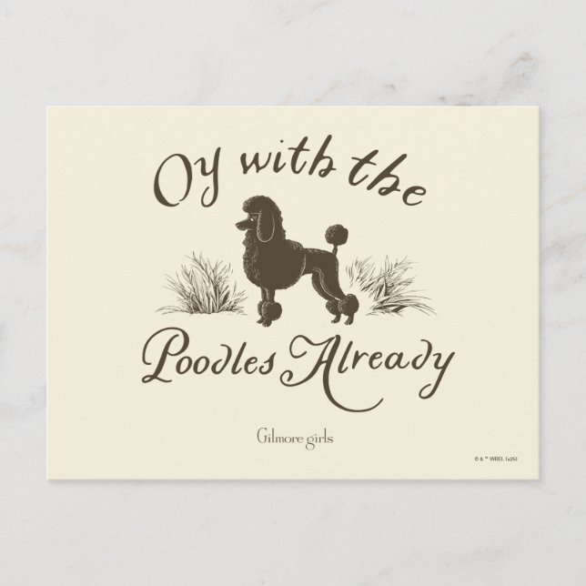 Gilmore Girls | Oy With the PoodlesDesign Vykort (Framsida)