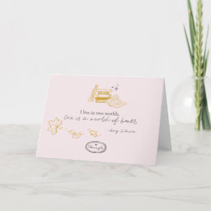 Gilmore Girls Rory Bok Quote Design Kort