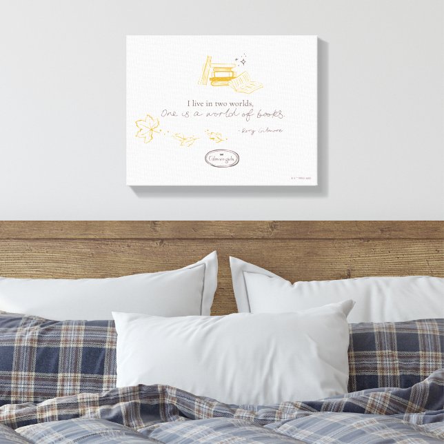 Gilmore Girls Rory Bokcitat Design Canvastryck (Insitu (sovrum))