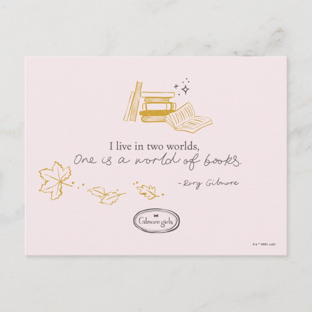 Gilmore Girls Rory Bokcitat-design Vykort (Framsida)