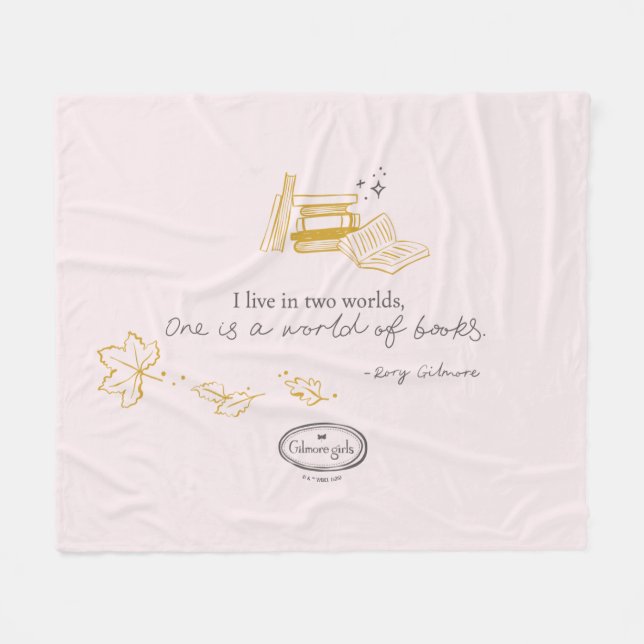 Gilmore Girls Rory Book Quote Design Fleecefilt (Framsidan (Horisontell))