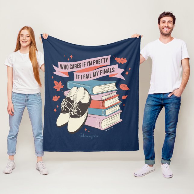 Gilmore Girls Sluttningscitat Design Fleecefilt (På plats)