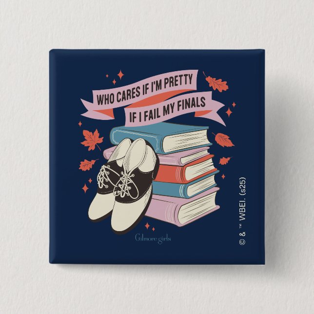 Gilmore Girls Sluttningscitat Design Knapp (Framsida)
