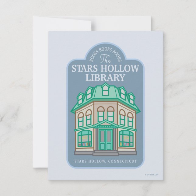 Gilmore Girls | Stars Hollow Bibliotek Anteckningskort (Framsida)