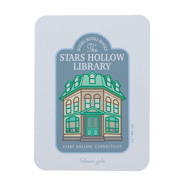 Gilmore Girls | Stars Hollow Bibliotek Magnet (Vertikal)