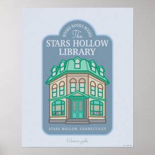 Gilmore Girls   Stars Hollow Bibliotek Poster