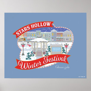Gilmore Girls Stars Hollow Winter Festival Poster