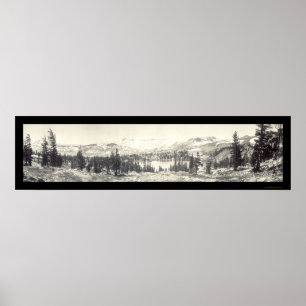 Gilmore Lake Tahoe foto 1910 Poster
