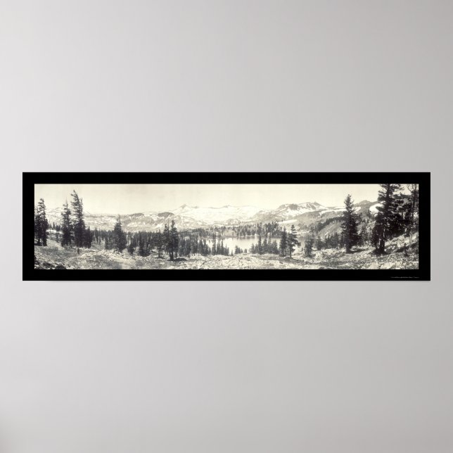 Gilmore Sjö Tahoe Photo 1910 Poster (Framsidan)