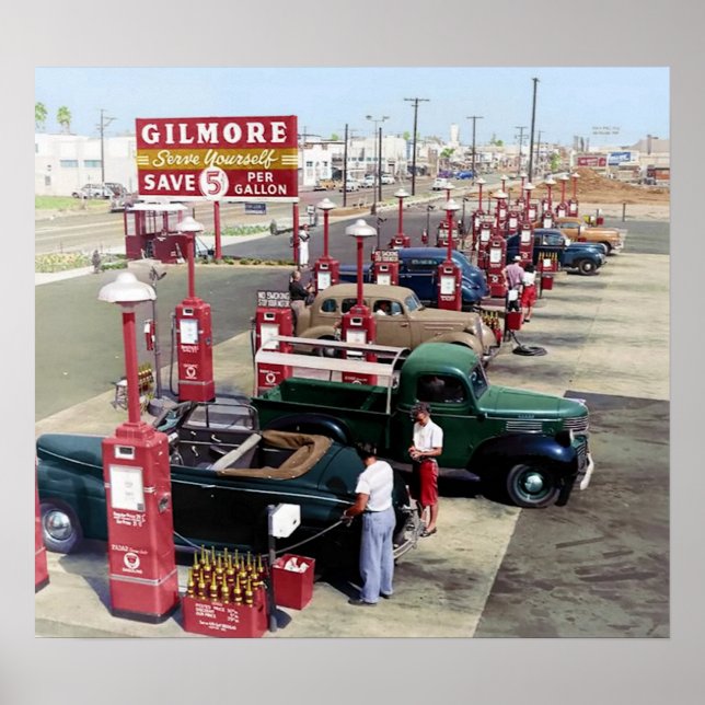Gilmore's Gas A Teria Los Angeles 1948 Poster (Framsidan)