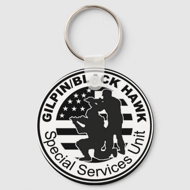 Gilpin/Black Hawk SWAT Keychain Nyckelring (Framsida)