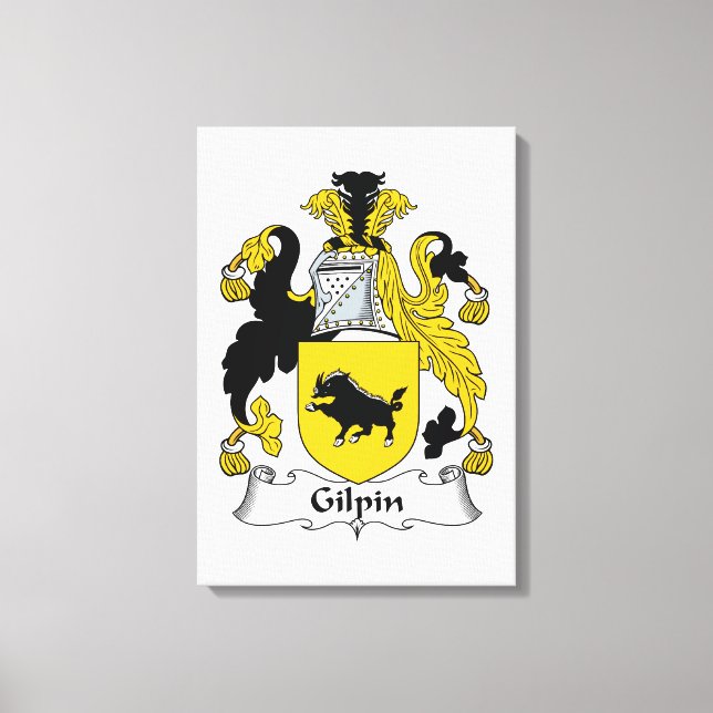 Gilpin Family Crest Canvastryck (Framsida)