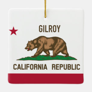 Gilroy CA Julgransprydnad Keramik