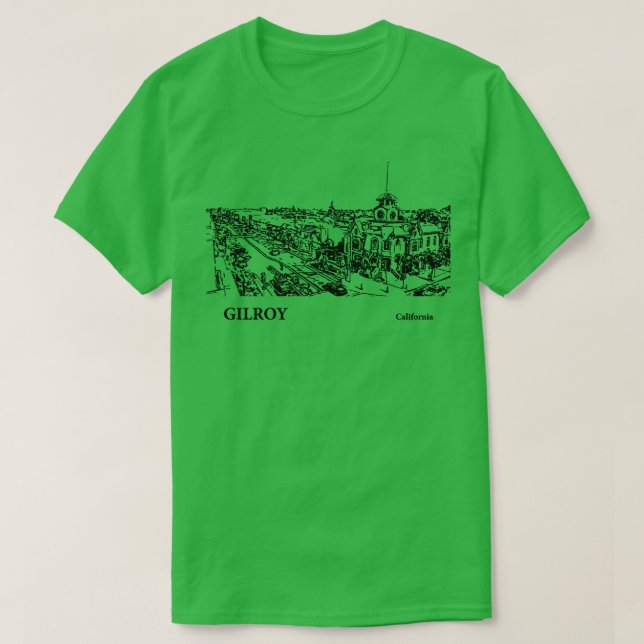 Gilroy California TShirt 2 T Shirt (Design framsida)