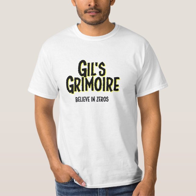 Gils Grimoire, enkel grafisk utslagsplats T-shirt (Framsida)