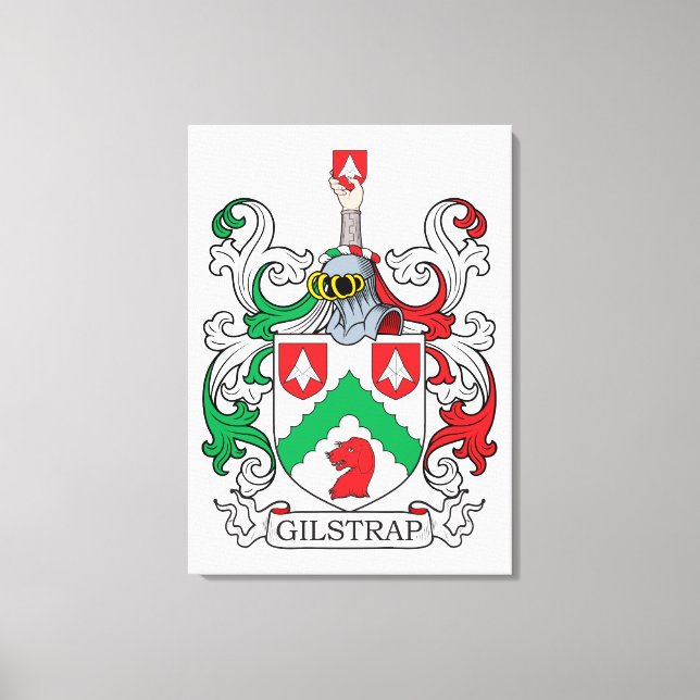 Gilstrap Family Crest Canvastryck (Framsida)