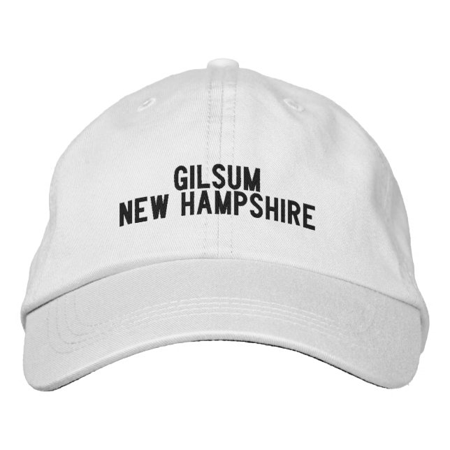 Gilsum New Hampshire mössa Broderad Keps (Framsida)