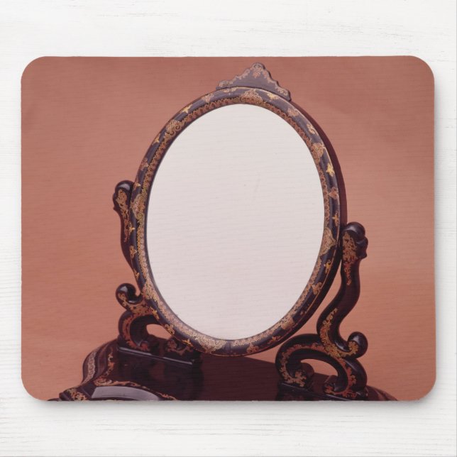 Gilt-målad papier-machespegel, c.1890 musmatta (Framsidan)