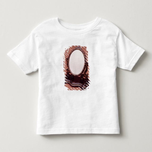 Gilt-målad papier-machespegel, c.1890 tee (Framsida)
