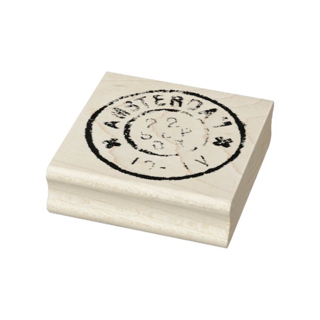 Giltig 1903 Amsterdam Postmark Rubber Art Frimärke Stämpel (Stämpel)