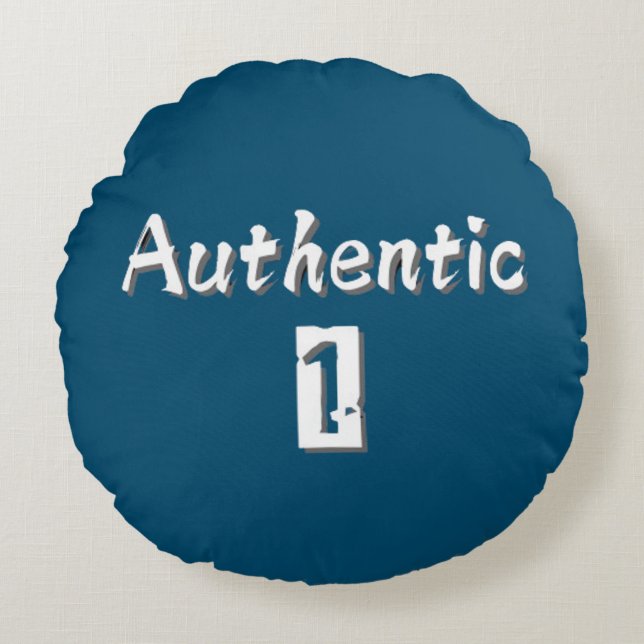 Giltig 1 Rund fyllning Rund Kudde (Framsidan)