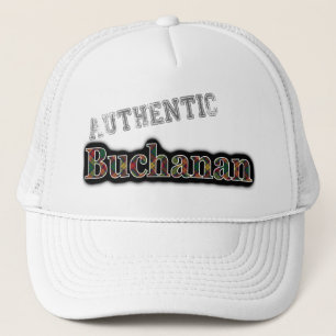Giltig Klan Buchanan Scottish Tartan Namn Truckerkeps
