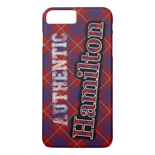 Giltig Klan Hamilton Scottish Tartan Design Case-Mate iPhone Skal (Baksida)