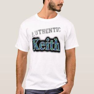 Giltig Klan Keith Tartan Namn Design T-shirt