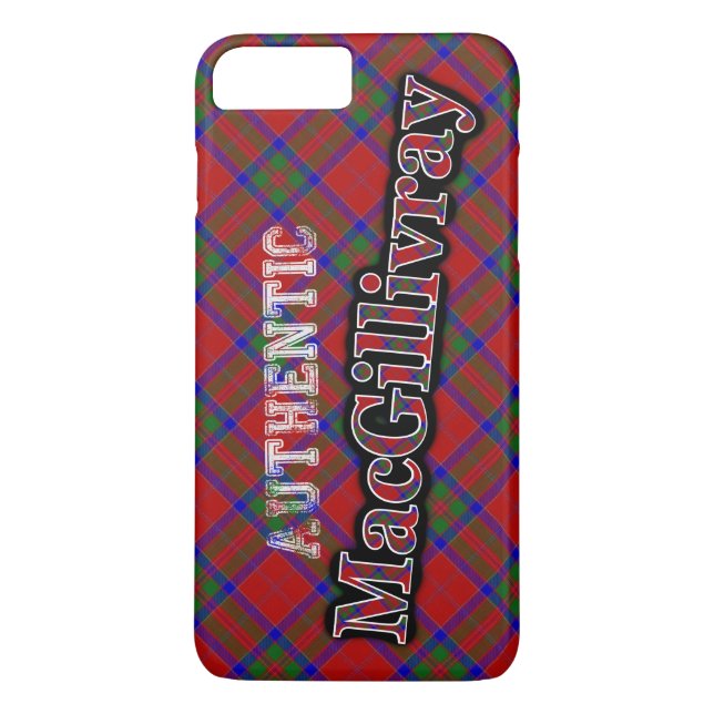 Giltig Klan MacGillivray Scottish Tartan Design Case-Mate iPhone Skal (Baksida)