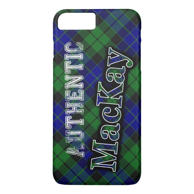 Giltig Klan MacKay Scottish Tartan Design Case-Mate iPhone Skal (Baksida)