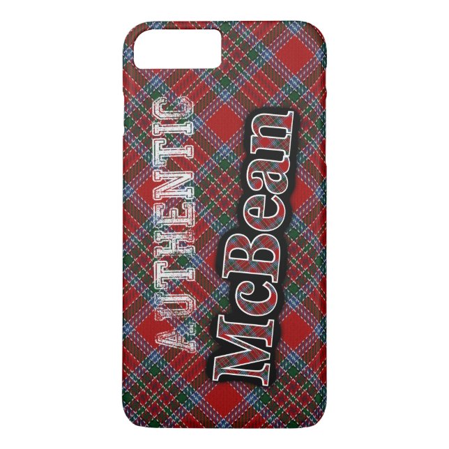 Giltig Klan McBean Scottish Tartan Design Case-Mate iPhone Skal (Baksida)