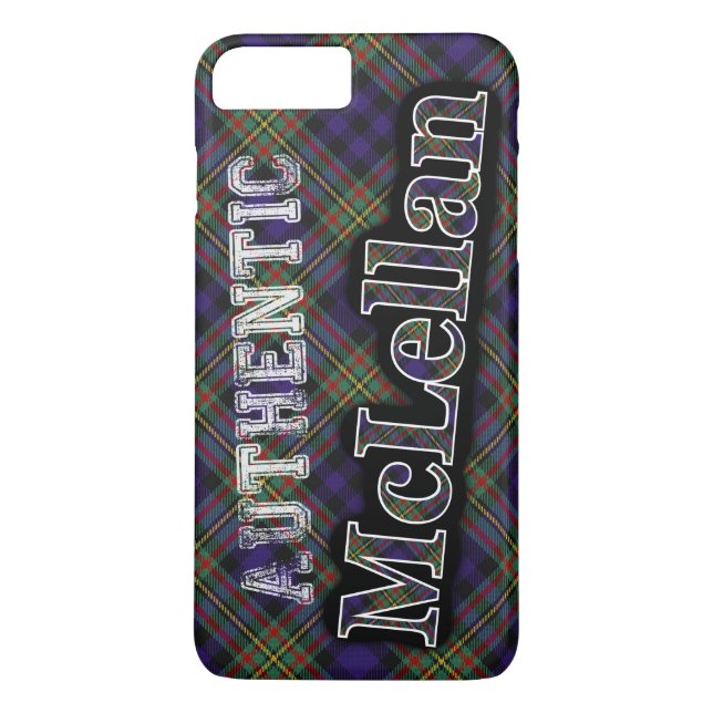 Giltig Klan McLellan Scottish Tartan Design Case-Mate iPhone Skal (Baksida)