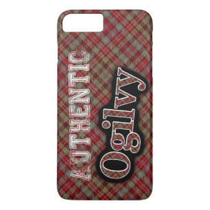 Giltig Klan Ogilvy Scottish Tartan Design Fodral