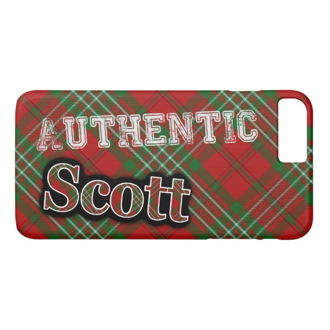 Giltig Klan Scott Scottish Tartan Design Case-Mate iPhone Skal (Baksida (horisontal))