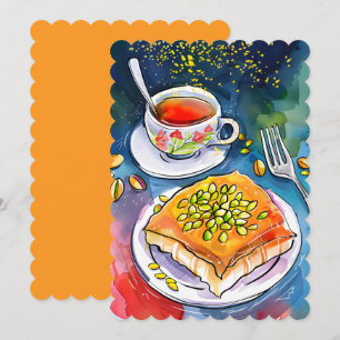 Giltig Kunafa Nablus Dessert ك ن ا ف ة Inbjudningar