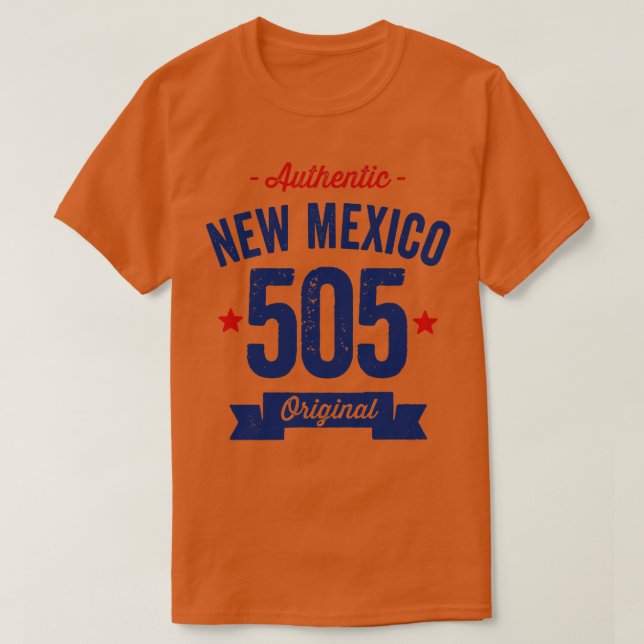 Giltig New mexico 505-områdeskod T Shirt (Design framsida)