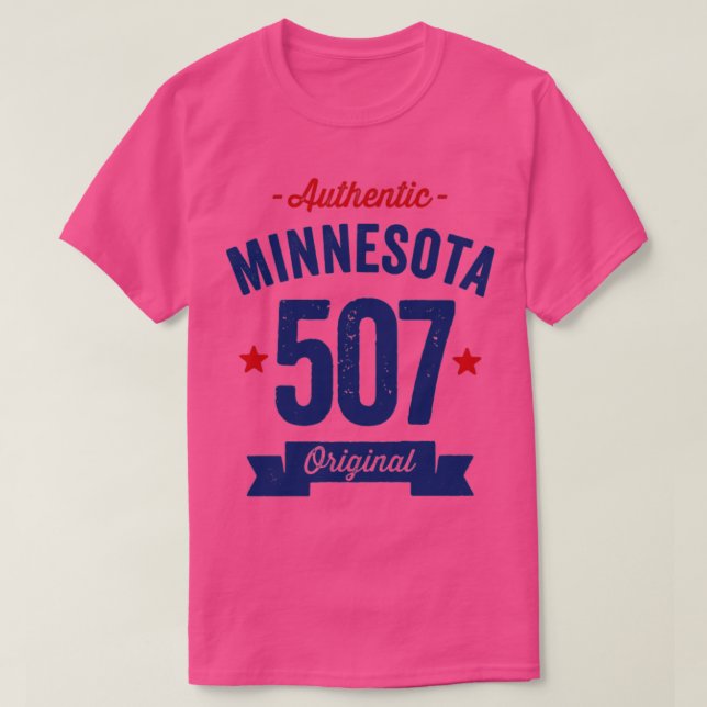 Giltig områdeskod 507 för Minnesota T Shirt (Design framsida)