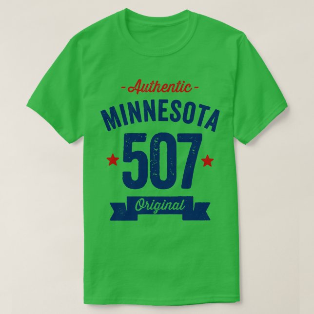 Giltig områdeskod 507 för Minnesota T Shirt (Design framsida)