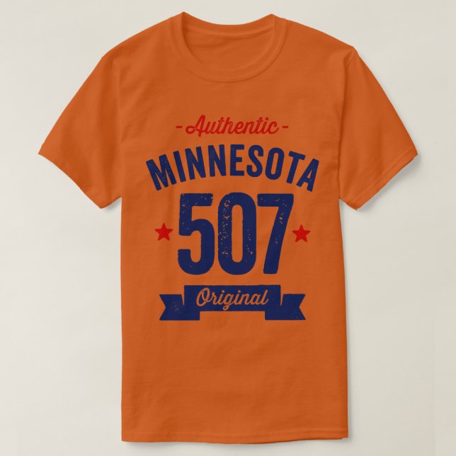 Giltig områdeskod 507 för Minnesota T Shirt (Design framsida)