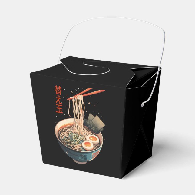 Giltig Ramen Bowl Art-favoritruta Presentaskar (Framsidan Sidan)
