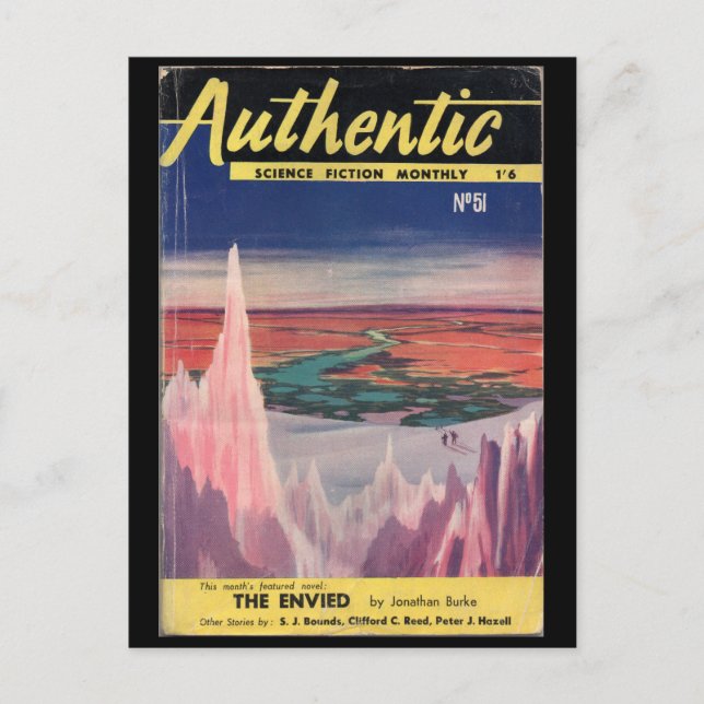 Giltig Science fiction månatlig _November 1954_P Vykort (Framsida)