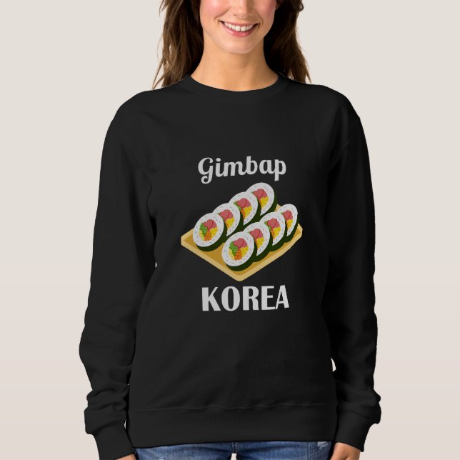 Gimbap Traditional Korean Food Korea Flag T Shirt (Framsida)