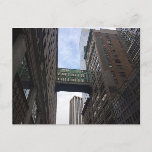 Gimbels Himlar Bridge Midtown Manhattan NYC-vykort Vykort (Framsida)