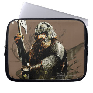 GIMLI™ med Ax Vector Collage Laptop Sleeve