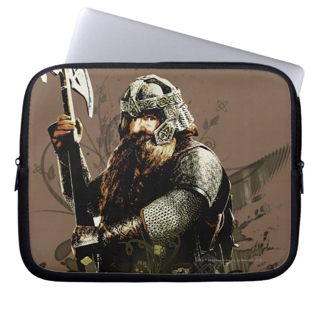 GIMLI™ med Ax Vector Collage Laptop Sleeve (Framsidan)