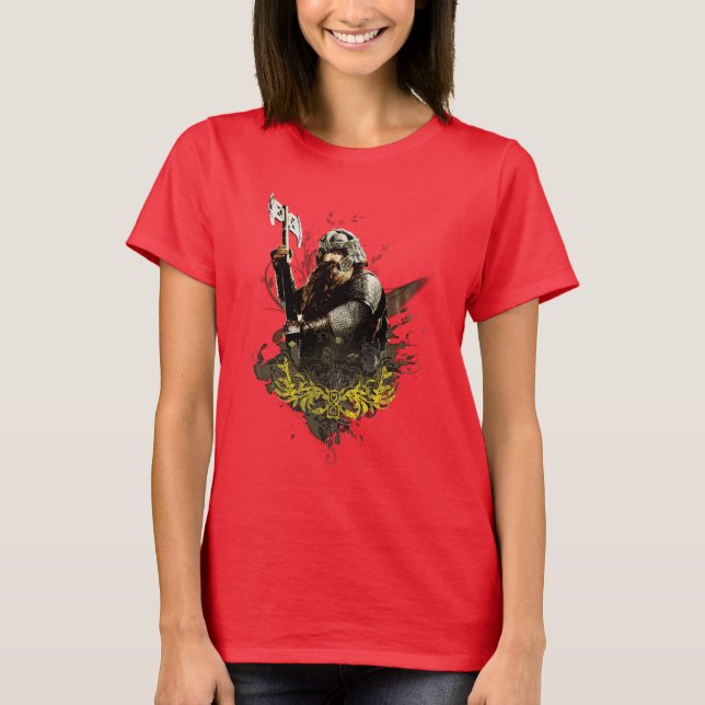 GIMLI™ med Ax Vector Collage Tee Shirt (Framsida)